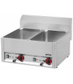 Double bain-marie GN 1/1 avec vannes de vidange 66  C6DBMV66 CASSELIN