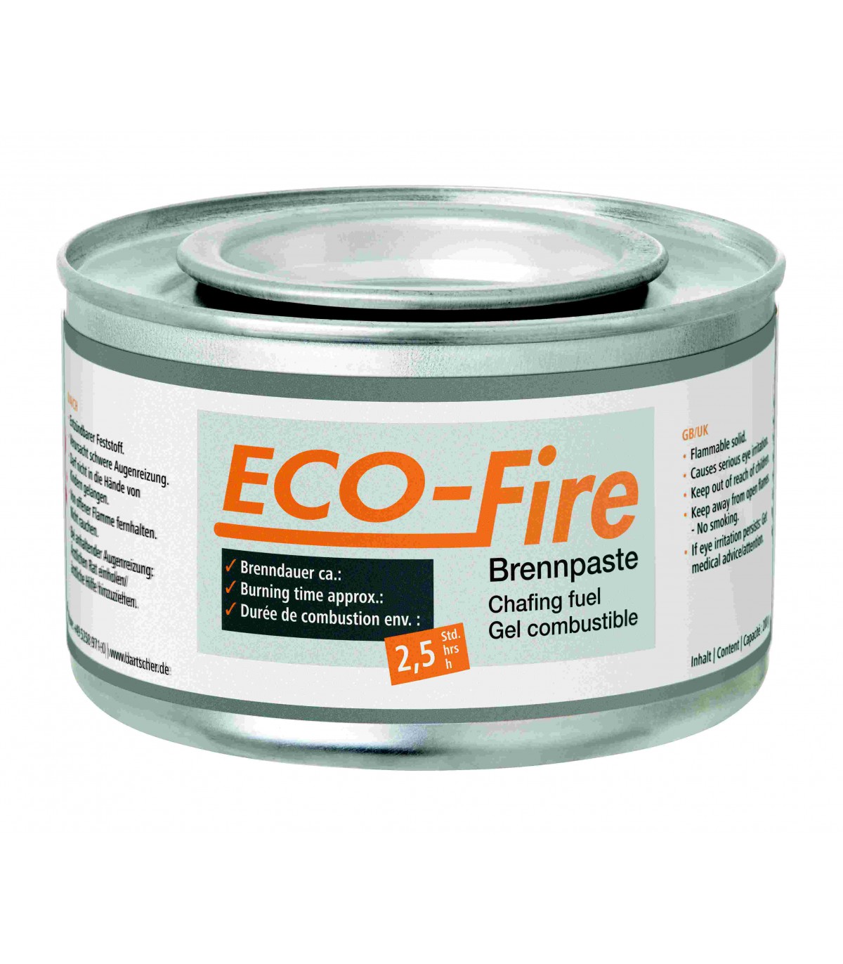Gel Combustible Eco-Fire 200g pour chafing dish